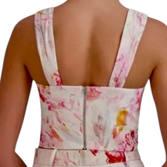 NWOT BCBGMaxAzria Printed Sweetheart Neckline Crop Top – Sz S - Picture 3 of 10